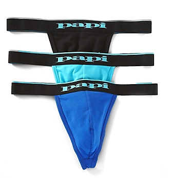 Papi Cotton Stretch Thong "3-PACK" 980902-941