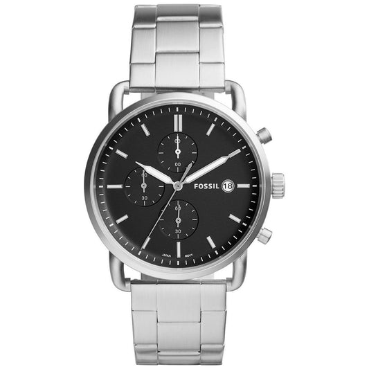 Fossil The Commuter Quartz Stainless Steel Casual Watch Silver (FS5399) Men