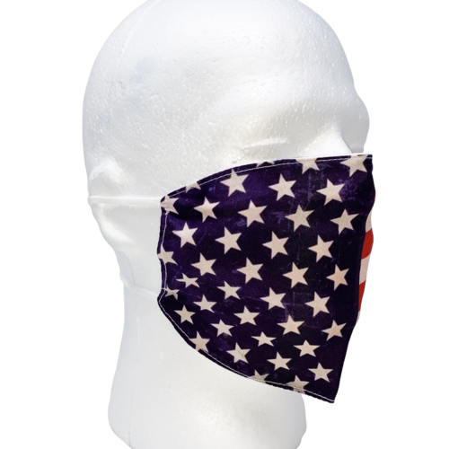 Reusable Worn USA Flag Face Mask "3-PACK"
