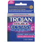 Trojan Double Ecstasy Condoms, Feels like nothing's there! "6-PACK"