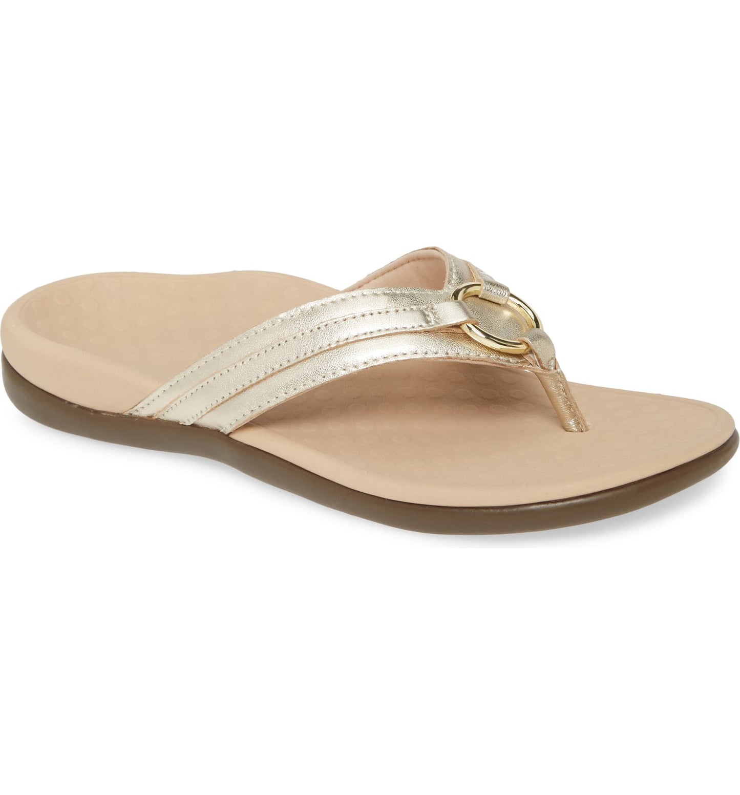 Vionic Women's Tide Aloe Thong Sandal Leather