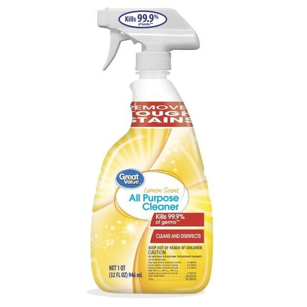 All Purpose Cleaner, Lemon Scent, 32 fl oz by Great Value Rafaelos