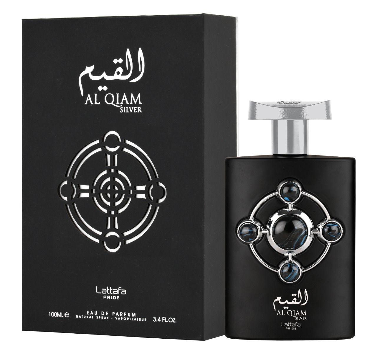 Al Qiam Silver By LATTAFA PRIDE Eau De Parfum Spray 3.4 oz 100 ml