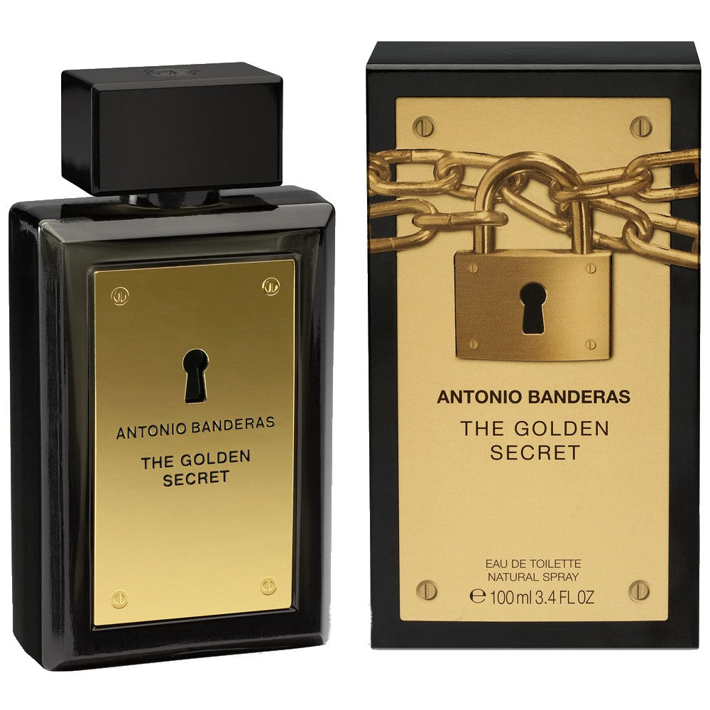 The Golden Secret Eau de Toilette 3.4 oz 100 ml By Antonio Banderas