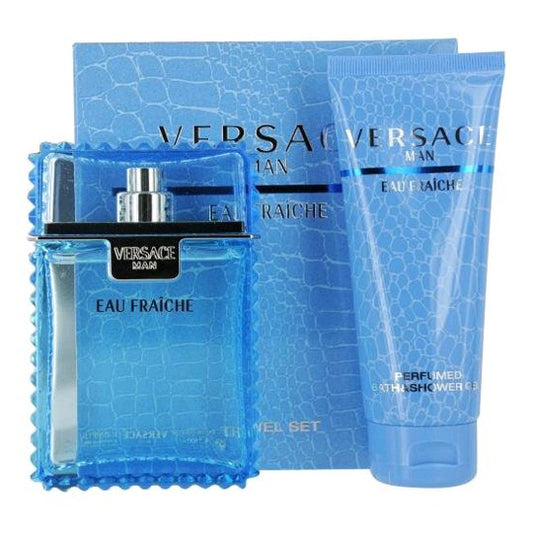 Versace Man Eau Fraiche 2PC Gift Set Men EDT 3.4 oz