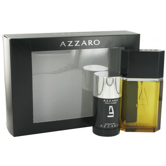 Azzaro Pour Homme 2 Piece Gift Set For Men 1.7 oz + 2.2 oz Deodorant Stick