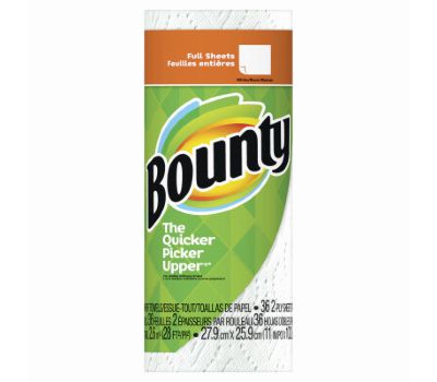 Bounty 36 sheets, White Paper Towels (Pack of 3 Rolls)