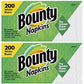 Bounty Everyday Paper Napkins, White Print, 200 Count x 2 = 400 count (Pack of 2)