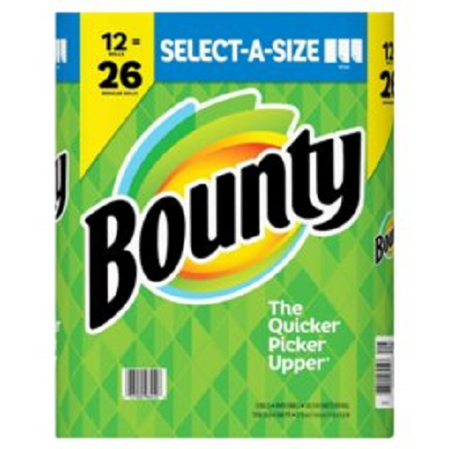 Bounty Select-A-Size Paper Towels 12 rolls = 26