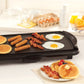 BELLA 10.5 Inch by 20 Inch Electric Non Stick Griddle, Black BPA-FREE