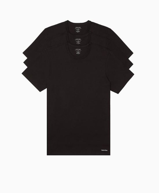 Calvin Klein 100% Cotton Classic Fit Crew Neck T-Shirt "3-PACK"