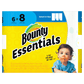 Bounty Essentials Select-A-Size Paper Towels, White, 6 Big Rolls = 8 Regular Rolls