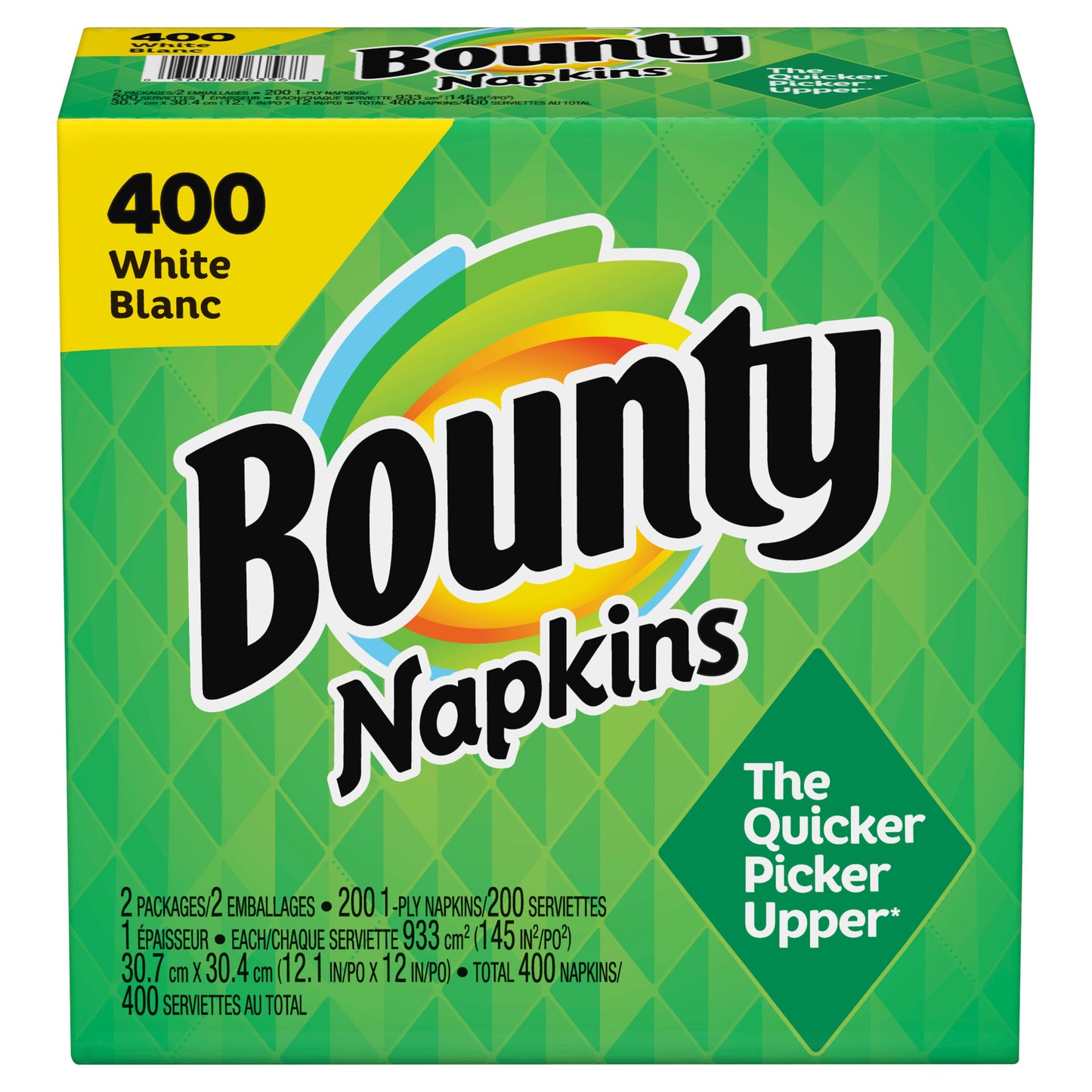 Bounty Everyday Paper Napkins, White, 400 Count Napkins