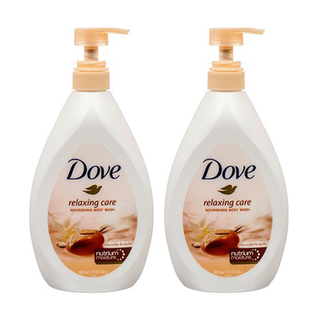 Dove Relaxing Care Shea Butter & Vanilla Body Wash 800 ml 27.05 oz "2-PACK"