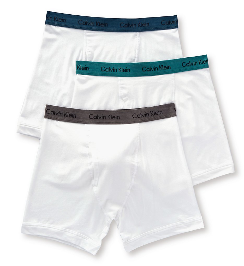 Size 30-34” CALVIN KLEIN White Boxer Brief, Men's Fashion, Bottoms,  Underwear on Carousell