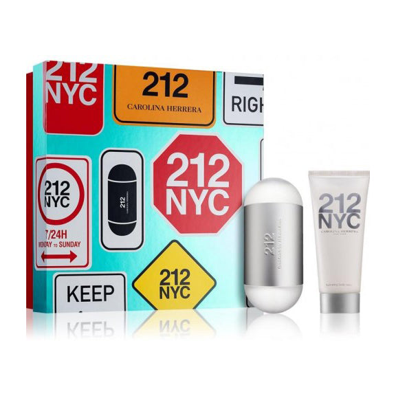 Carolina Herrera 212 NYC 2 pc Gift Set EDT 3.4 oz 100 ml Women