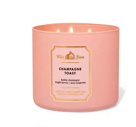 White Barn Champagne Toast 3 Wick Candle