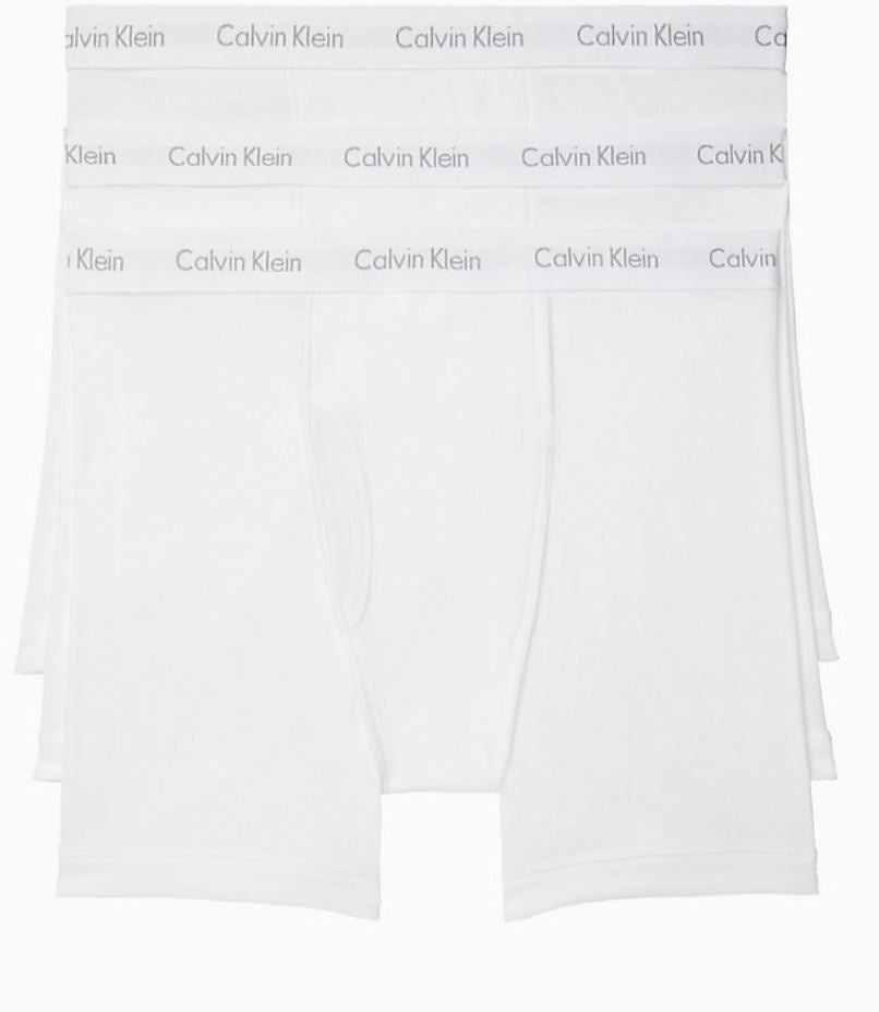 Calvin Klein 100% Cotton Classic Fot "3-PACK" Boxer Briefs