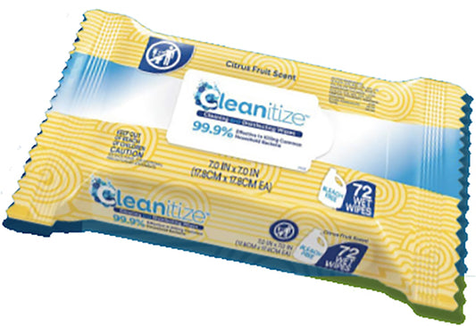Cleanitize Cleaning and Disinfectant Wipes, Citrus Fruit Scent