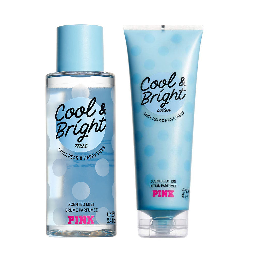 Victoria's Secret Cool & Bright Scented Mist + Body Lotion SET