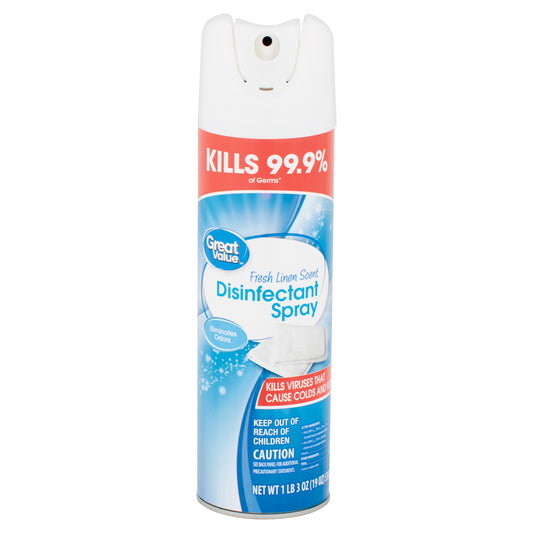 Fresh Linen Scent Disinfectant Spray 17 oz by Great Value