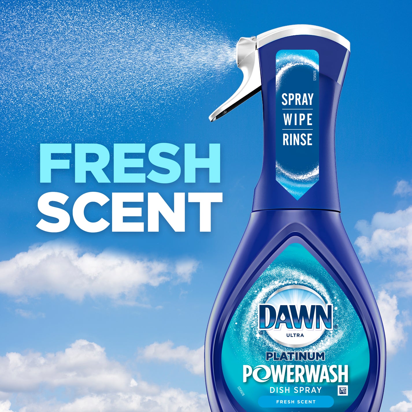 Dawn Platinum Powerwash Dish Spray, Dish Soap, Fresh Scent, 16 Fl Oz
