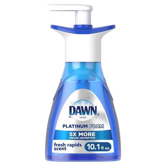 Dawn Ultra Platinum Foam Dish Soap, Fresh Rapids Scent, 10.1 fl oz (Pack of 2)