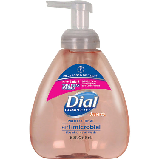 Dial Complete Professional Anti Microbial Foaming Hand Soap With Pump 15.2 oz 449 ml