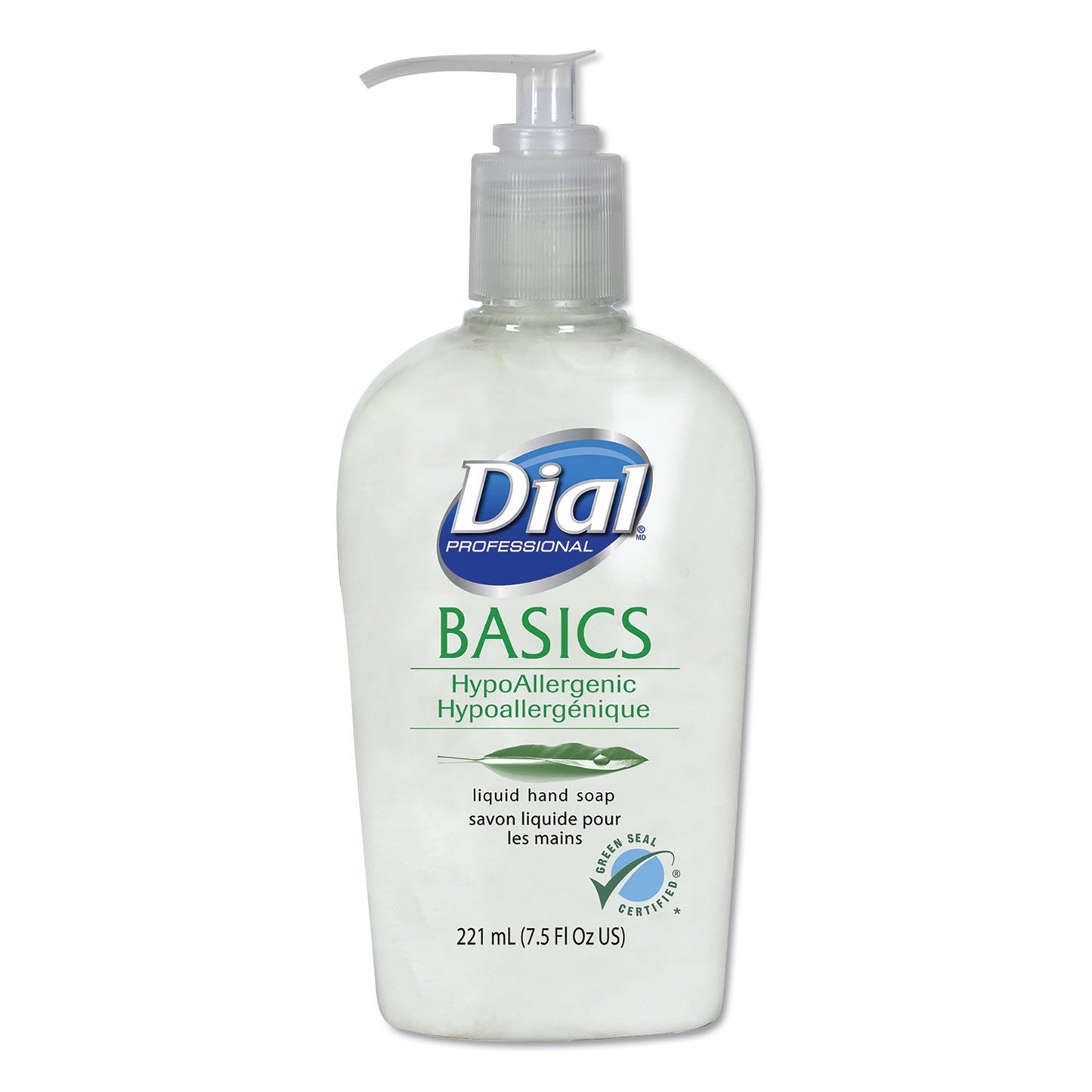 Dial Professional Basics Liquid Hand Soap, 7.5 oz, Green Seal Certified "2 Pack"