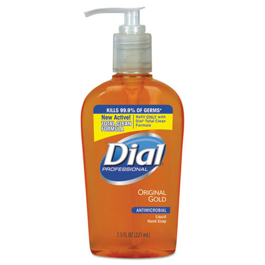 Dial Professional Antibacterial Liquid Hand Soap, Original Gold 7.5 oz (2 Pack)