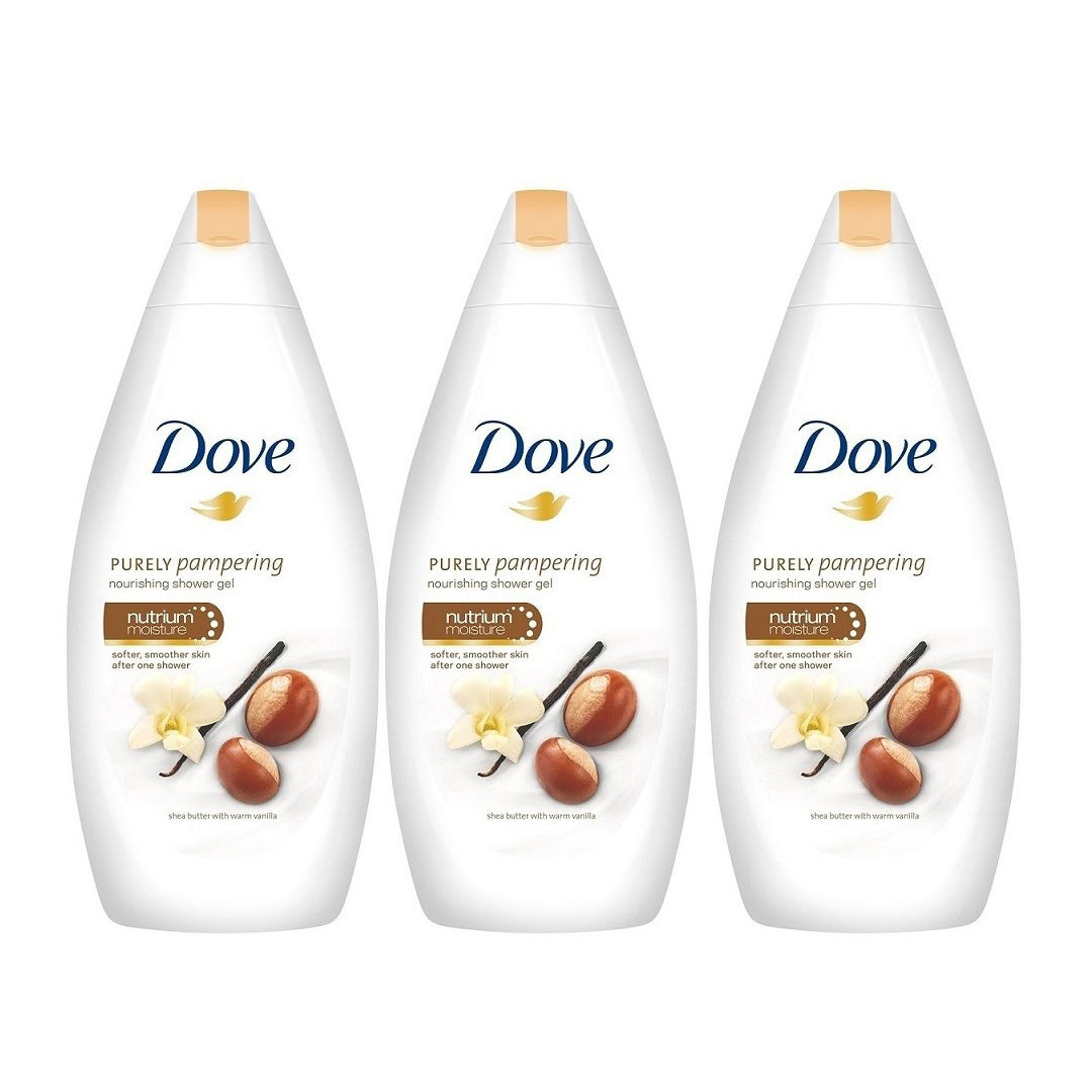 Dove Body Wash Pampering Shea Butter & Vanilla  500 ml "3-PACK"