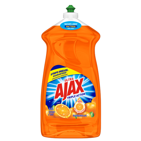 Ajax Ultra Triple Action Liquid Dish Soap Orange 52 oz