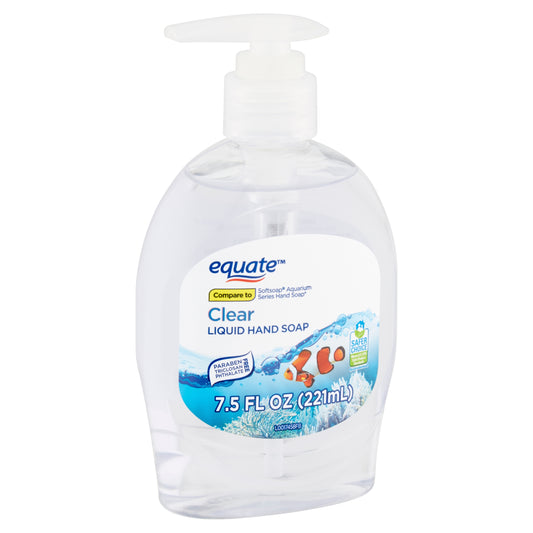 Equate 7.5 oz. Clear Liquid Hand Soap "3-PACK"