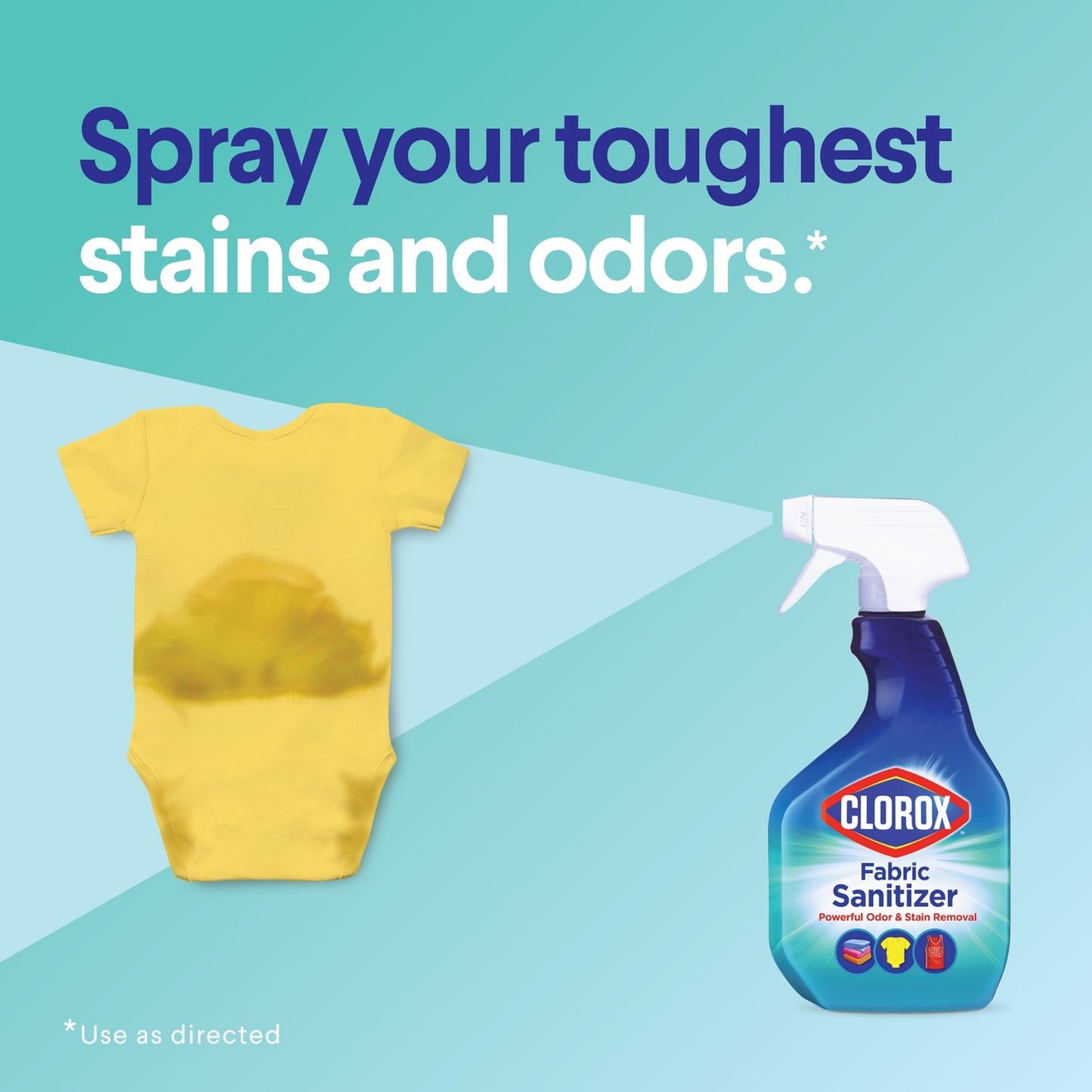 Clorox Bleach-Free Fabric Sanitizer & Stain Remover - 24 oz