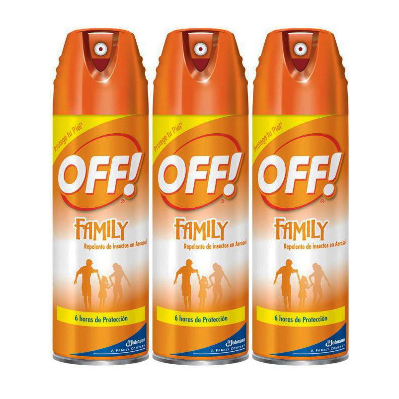 OFF! Family Insect Repellent 6 hrs protection 170 g "3-PACK"