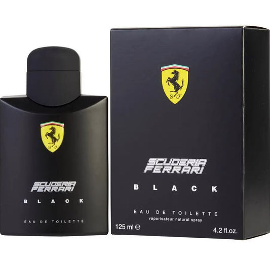 Scuderia Ferrari Black Eau De Toilette Spray For Men 4.2 oz