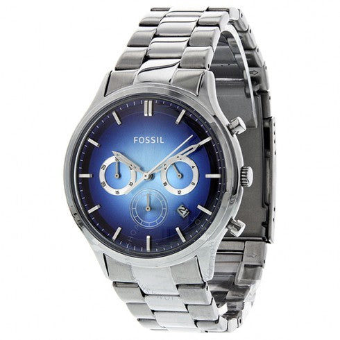 Fossil Men's Ansel Blue Stainless Steel Watch (FS4674)