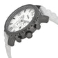 Fossil Chronograph White Rubber Band Analog Watch (JR1427)