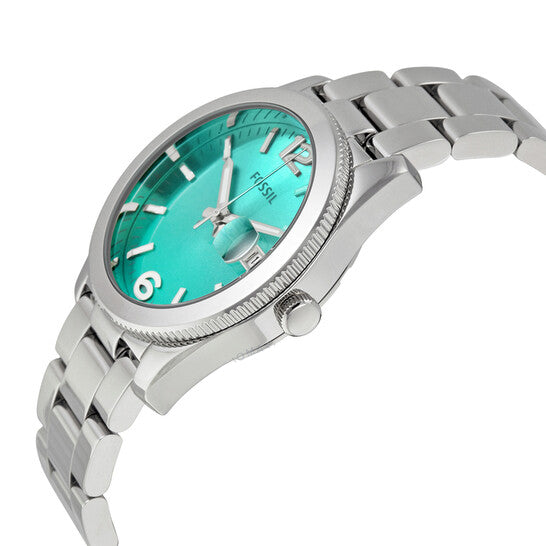Fossil Perfect Boyfriend Green Gradient Dial Stainless Steel Ladies Watch (ES3779)