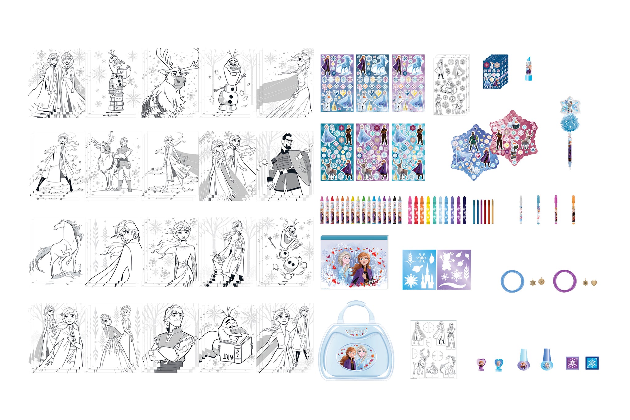 Disney Frozen 2 Jumbo Art Set, Gift for Kids, 500+ Pieces Rafaelos