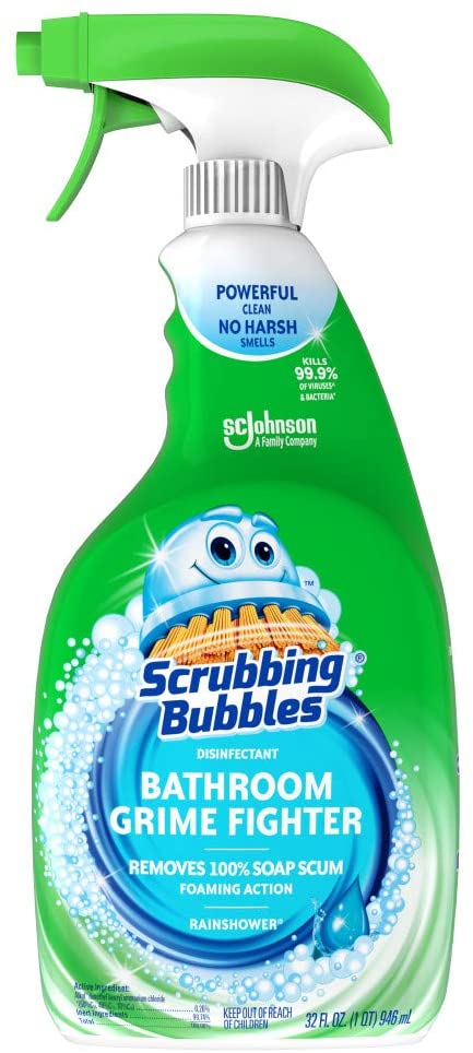 Scrubbing Bubbles Bathroom Grime Fighter 32 oz Foam Multipurpose Rainshower