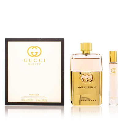 Gucci Guilty Pour Femme 3 oz Eau de Parfum + .25 oz For Her Gift Set