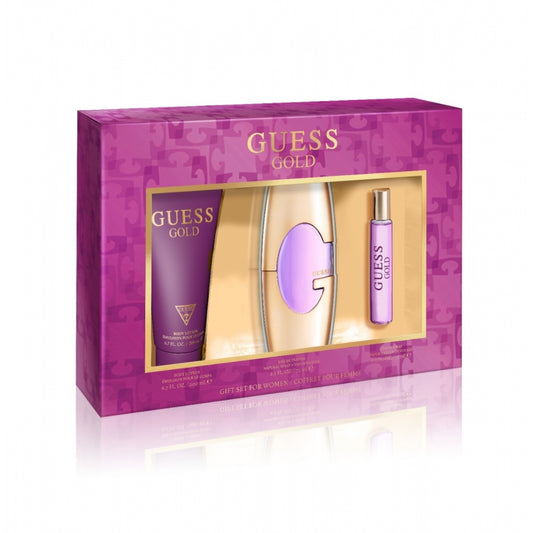 Guess Gold 3pc Gift Set Eau de parfum  2.5 oz  75 ml Women