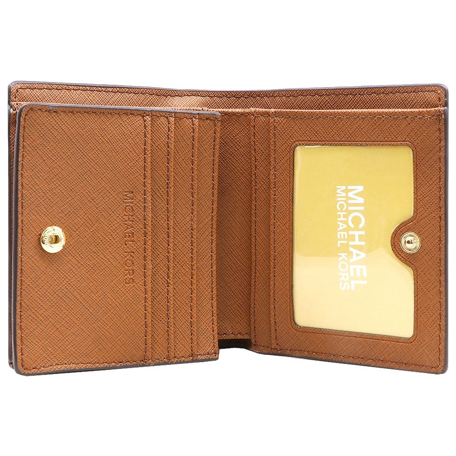 Michael Kors Jet Set Travel Card Case Carryall Medium Wallet Brown  (35F8GTVD2B)