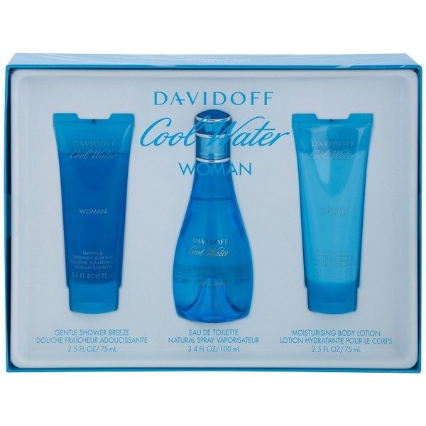 Davifoff Cool Water Gift Set 3 pc EDT 3.4 oz 100 ml