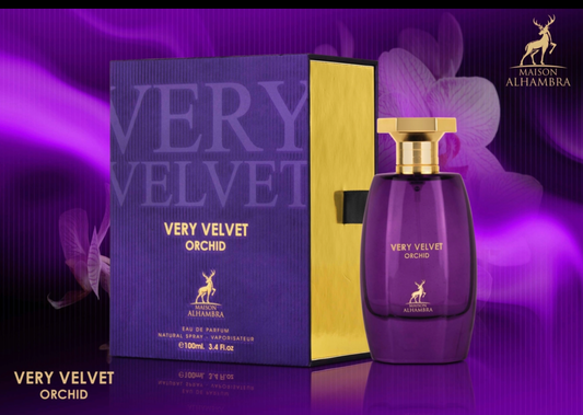 Very Velvet Orchid By Maison Alhambra Eau De Parfum Spray 3.4 fl oz 100 ml