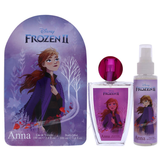 Frozen II Anna by for Kids - 2 Pc Gift Set 3.4oz Spray, 3.4oz Body Mist
