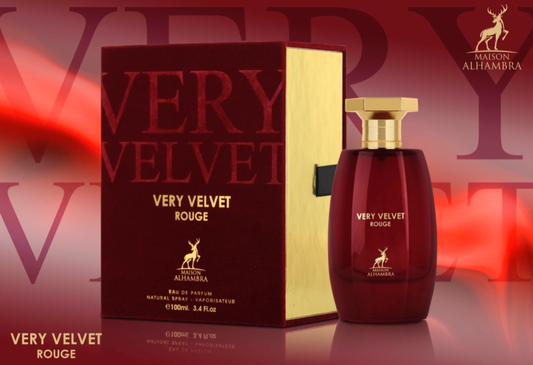 Very Velvet Rouge By Maison Alhambra Eau De Parfum Spray 3.4 fl oz 100 ml
