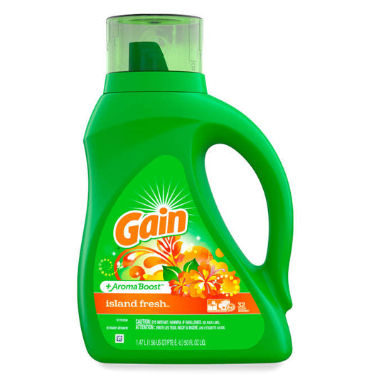 Gain Island Fresh 32 Loads Liquid Laundry Detergent 1.47 L 50 oz