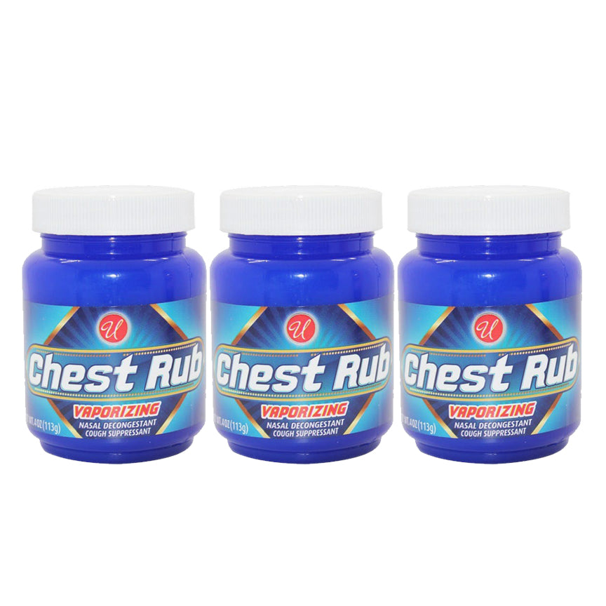 Vaporizing Chest Rub 4.0 oz by Universal "3-PACK"